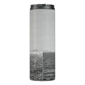 Koel moderne foto van zeilboot in de zomer thermosbeker (Achterkant)