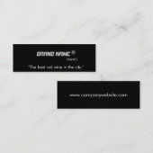 Koel, moderne reclamekaarten voor het merk. mini visitekaartje (Voorkant / Achterkant)