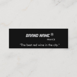 Koel, moderne reclamekaarten voor het merk. mini visitekaartje