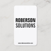 Koel moderne, verticale dubbelzijdige visitekaartje (Voorkant)