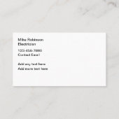 Koel Moderne Visitekaartjes voor elektrotechniek (Achterkant)