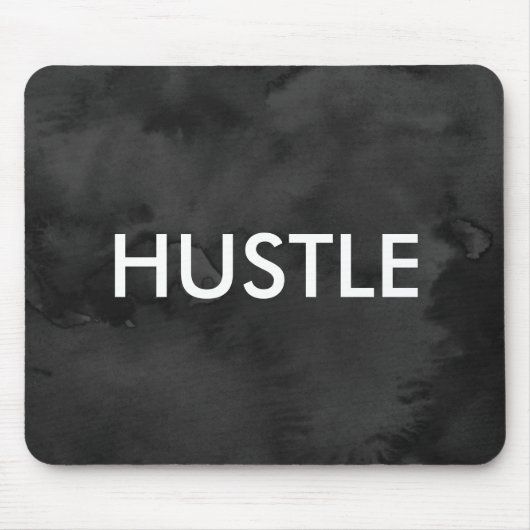 Koel moderne zwarte waterverf kunst met een enorme muismat (Voorkant)