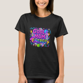 Koel Moeder Koffiemok Roze Blauw Helder Neon Cadea T-shirt