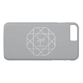 Koel Monogram, Hip Logo Style Vibe | Grijs & Wit Case-Mate iPhone Case (Achterkant (Horizontaal))