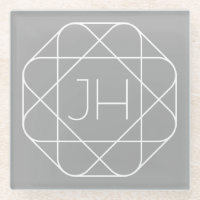 Koel Monogram, Hip Logo Style Vibe | Grijs & Wit