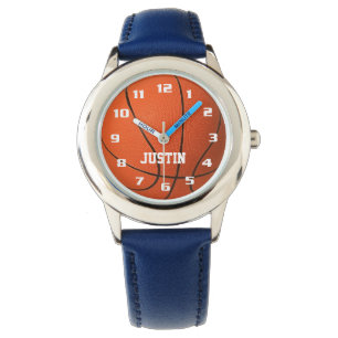 Koel Monogram met Geweldige naam Basketball Horloge