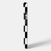 Koel Monogram Zwart Wit geruit patroon Case-Mate iPhone Case (Achterkant / Links)