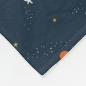 Koel mooie ruimteastronaut fleece deken (Hoek)