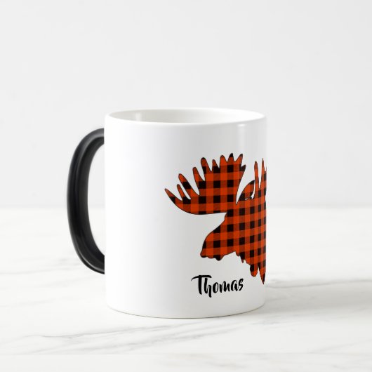 Koel Moose Head Magische Mok (Voorkant links)