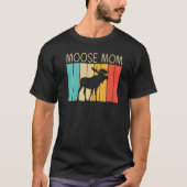 Koel Moose voor mama Moose Alaska Moose Elk Hun T-shirt (Voorkant)