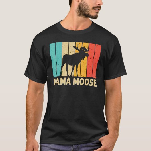 Koel Moose voor vrouwen Moose Alaska Moose Elk Hu T-shirt (Voorkant)