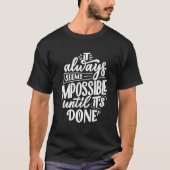 Koel Motivatie prijsopgave l zwart-wit T-shirt (Voorkant)