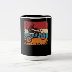 Koel  motocross-cadeau voor motorfietsen tweekleurige koffiemok
