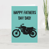 Koel motorfiets Vaderdag kaart. Kaart (Voorkant)