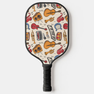 Koel muziek die Piano Drums Guitar Violin nog meer Pickleball Paddle