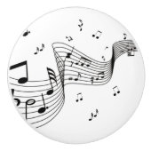 Koel Muzieknoten Keramische Knop (Voorkant)