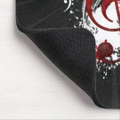 Koel Muzieknoten met gestippelde zwammen Muismat (Hoek)