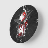 Koel Muzieknoten met gestippelde zwammen Ronde Klok (Hoek)