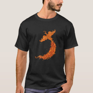 Koel mythische creatieve koorts brandende brandwee t-shirt