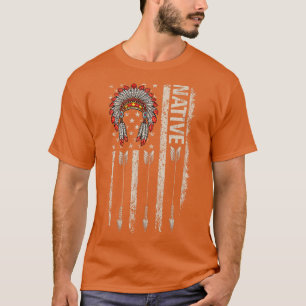 Koel Native American Feather Arrow Flag Headdress T-shirt