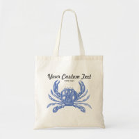 Koel Nautical Blue Crab Aangepast strand