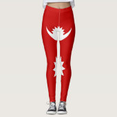 Koel Nepal Mode vlag Leggings (Voorkant)