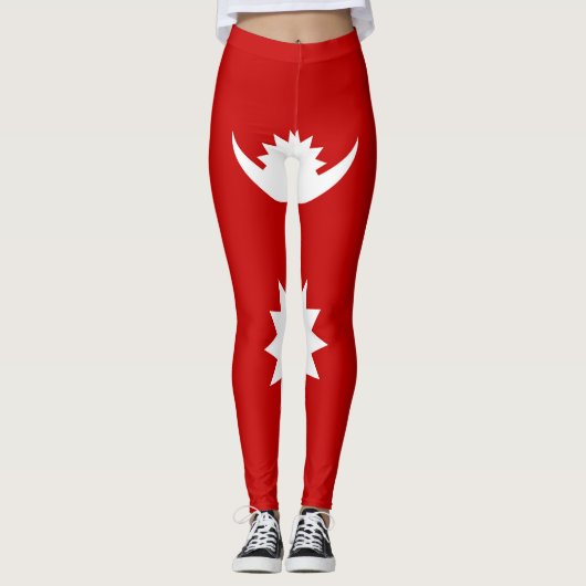 Koel Nepal Mode vlag Leggings (Voorkant)