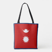 Koel Nepal Mode vlag Tote Bag (Achterkant)