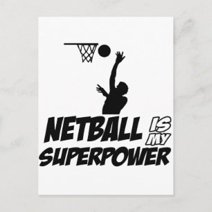 Koel netball-design briefkaart