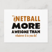 Koel netball-design briefkaart (Voorkant)
