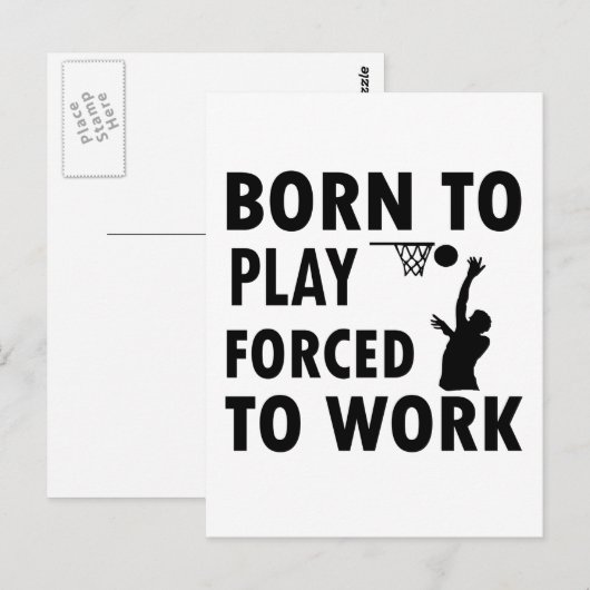 Koel netball-Design Briefkaart (Voorkant / Achterkant)