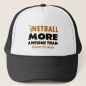 Koel netball-design trucker pet (Voorkant)