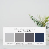 Koel Neutrals Kleurenpaletstalen kaart (Staand voorkant)