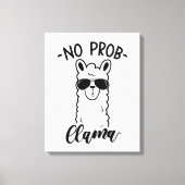Koel No Prob Llama Canvas Afdruk (Voorkant)