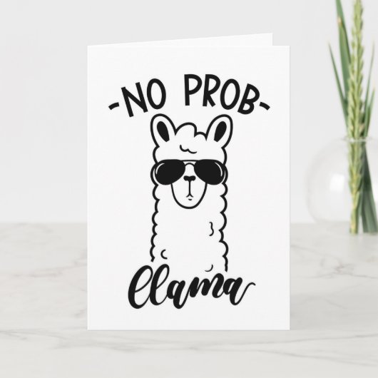 Koel No Prob Llama Kaart (Voorkant)