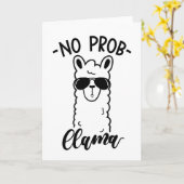 Koel No Prob Llama Kaart (Gele Bloem)