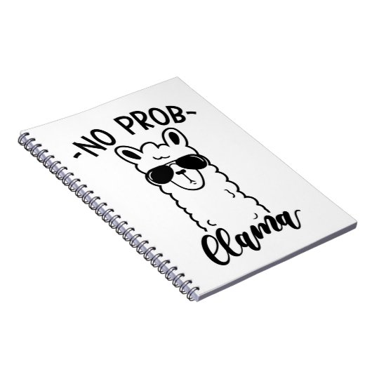 Koel No Prob Llama Notitieboek (Rechterzijde)