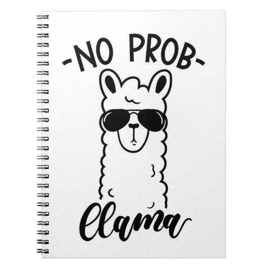 Koel No Prob Llama Notitieboek (Voorkant)