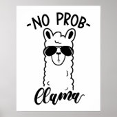 Koel No Prob Llama Poster (Voorkant)