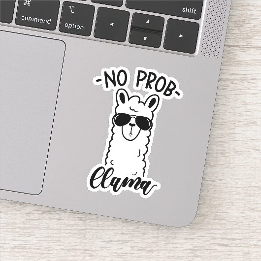 Koel No Prob Llama Sticker (Detail)