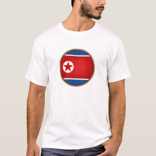 Koel Noord-Korea-vlaggenzegel T-shirt