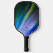 Koel noorderlicht Aurora Borealis monogram Pickleball Paddle (Achterkant)