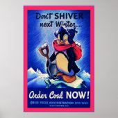 Koel nu bestellen!~ Tweede Wereldoorlog Poster (Voorkant)