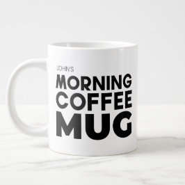 Koel Ochtendkoffie Aangepaste Naam Nieuwigheid Grote Koffiekop