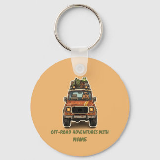Koel Off-Road Capybara Camping Aangepast  Sleutelhanger