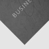 Koel Ogend Naam & Monogram | Donkergrijs Tissuepapier (Detail)