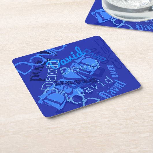 Koel om het even welke Naam Collage Kartonnen Onderzetters (Schuin)