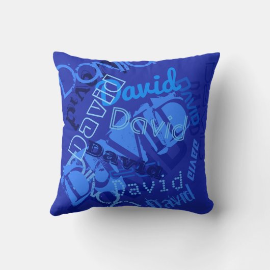 Koel om het even welke Naam Collage Kussen (Achterkant)