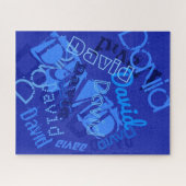 Koel om het even welke Naam Collage Legpuzzel (Horizontaal)