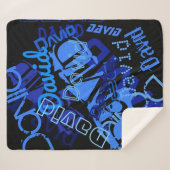 Koel om het even welke Naam Collage Sherpa Deken (Voorkant (horizontaal))